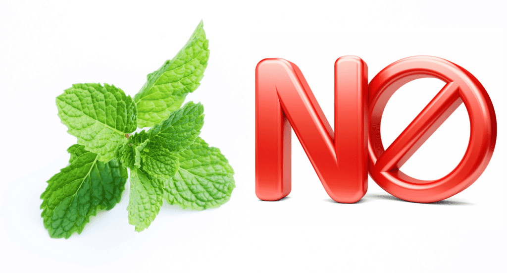 peppermint oil may cause allergic reactions