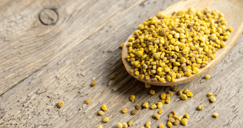 pollen on a spoon